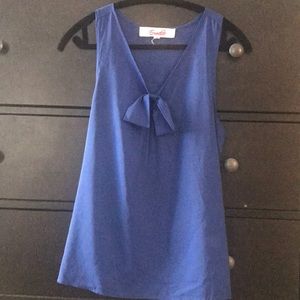 Royal blue tank top/blouse